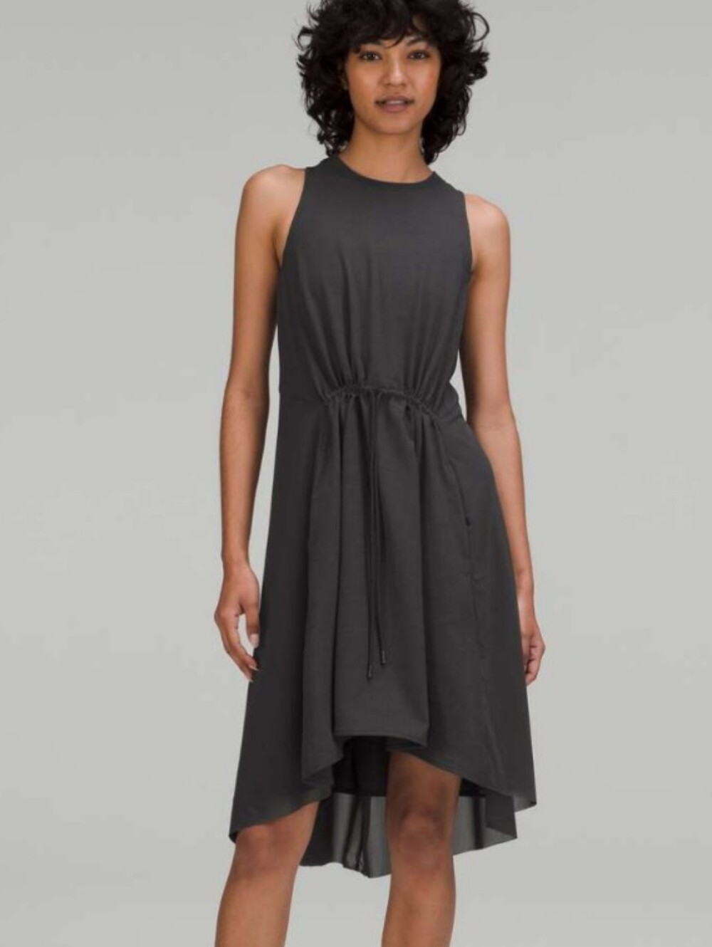 LULULEMON mesh overlay high-neck dress - size 6